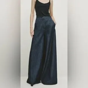 Massimo Dutti Jeans Massimo Dutti High Waist Palazzo Pants
